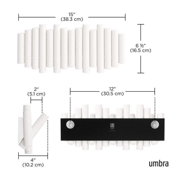 Picket rail hook white