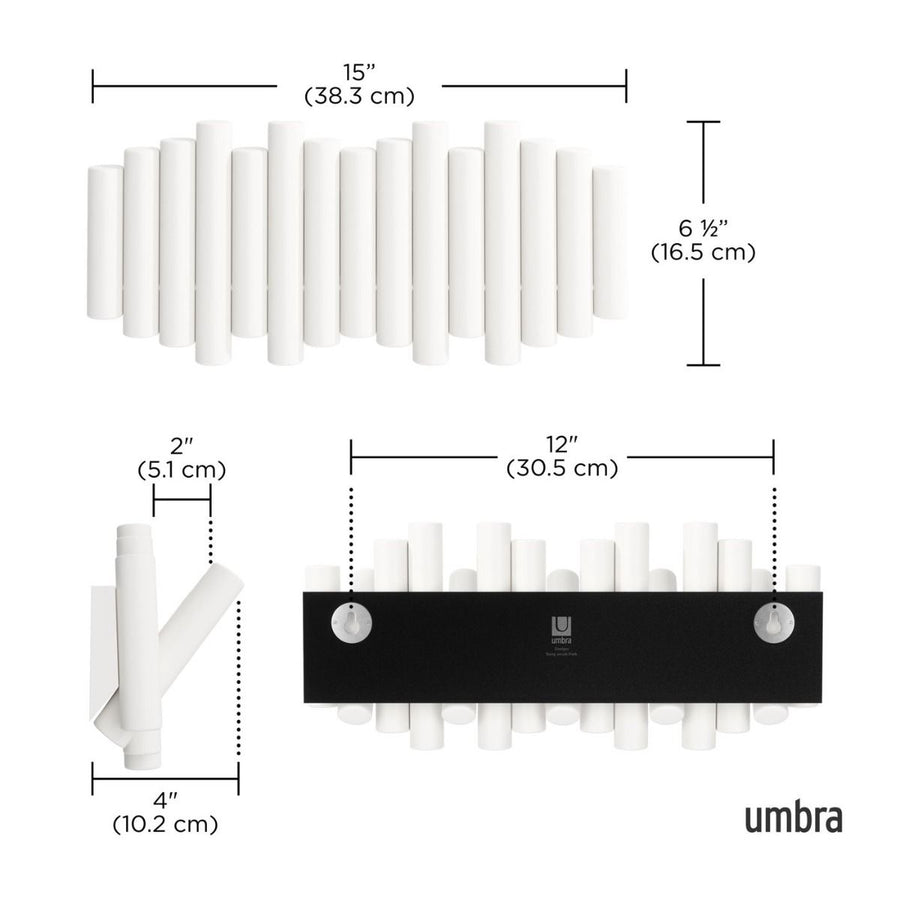 Picket rail hook white