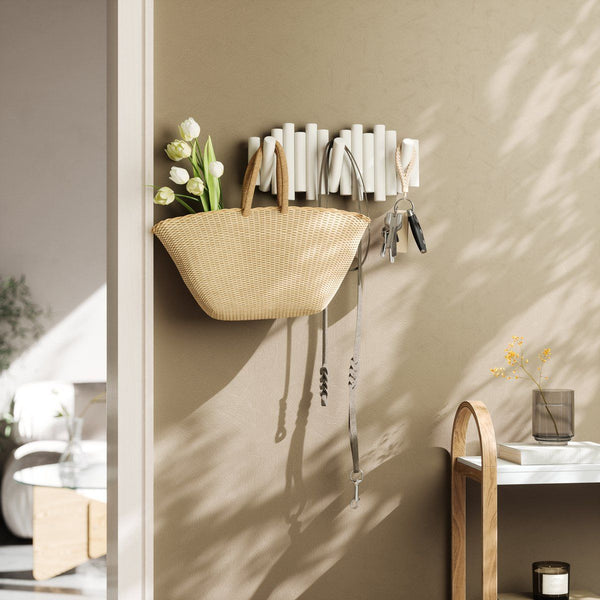 Picket rail hook white