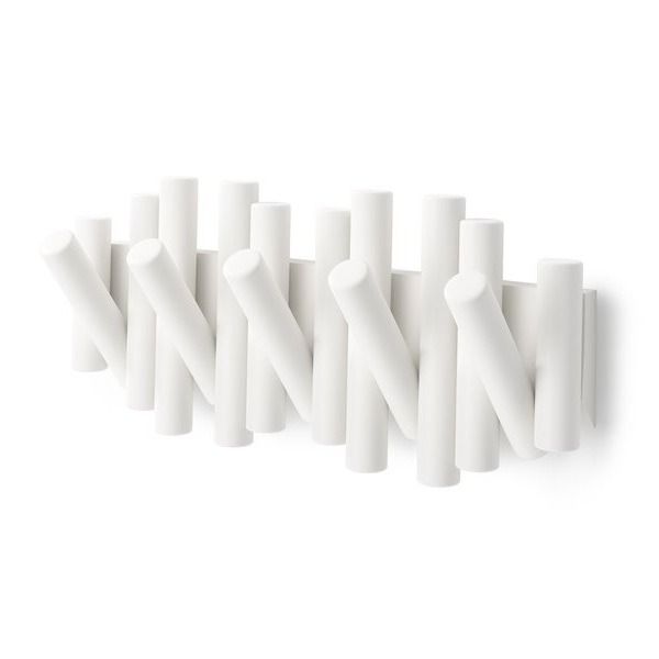Picket rail hook white