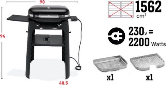 Lumin black wstand, elektrisch