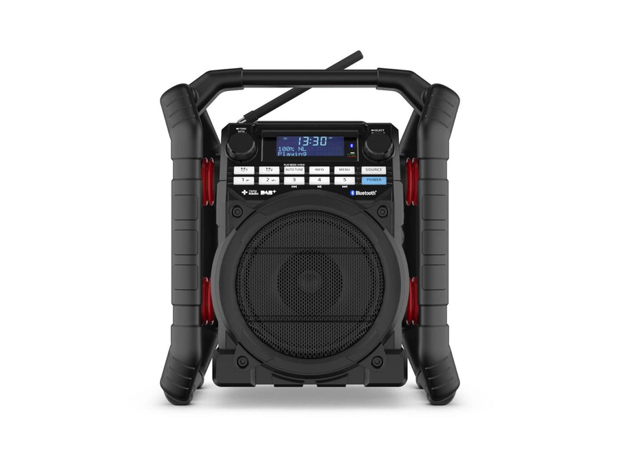 DAB+ / FM / Bluetooth / USB (lader/speler)  / Oplaadbaar / IP65