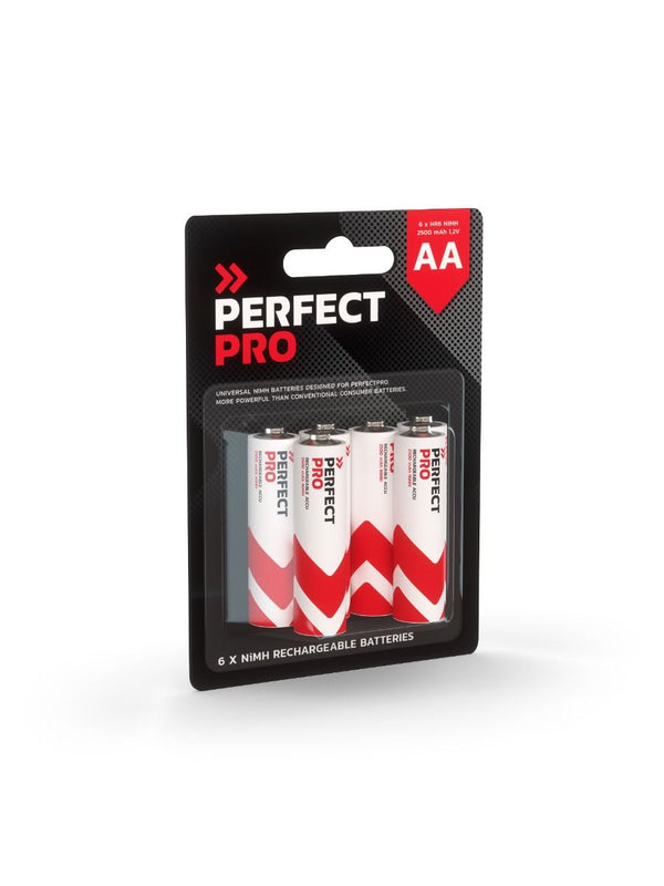 NiMH 2500 mAh, 6 stuks AA