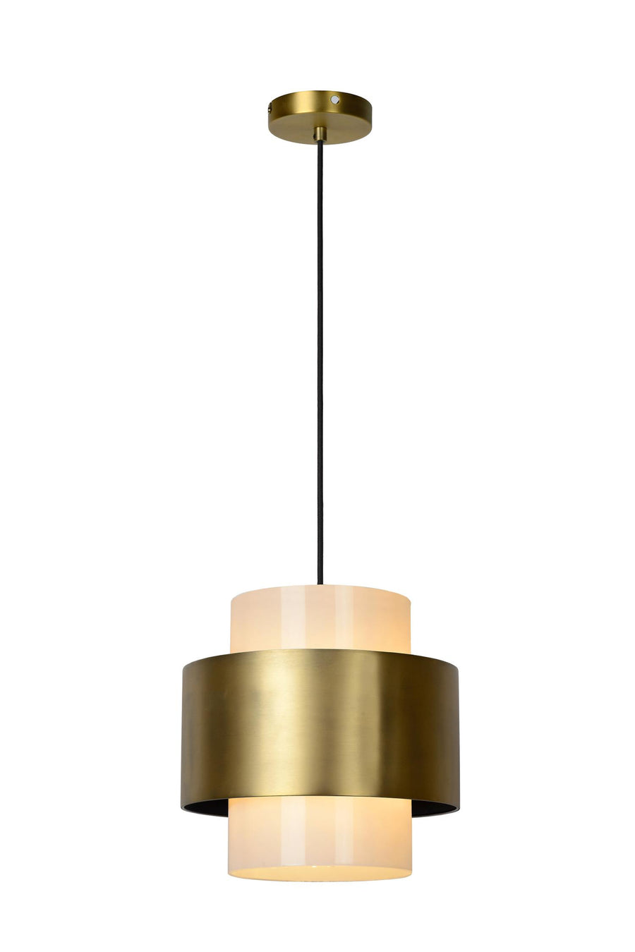 Lucide FIRMIN hanglamp Ø 30 cm, E27, matgoud / messing