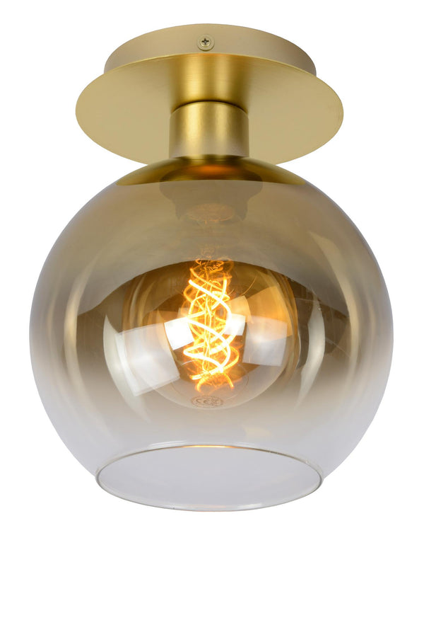Lucide MARIUS plafondlamp E27, matgoud / messing