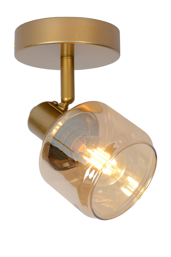 Lucide BJORN plafondspot E14, matgoud / messing