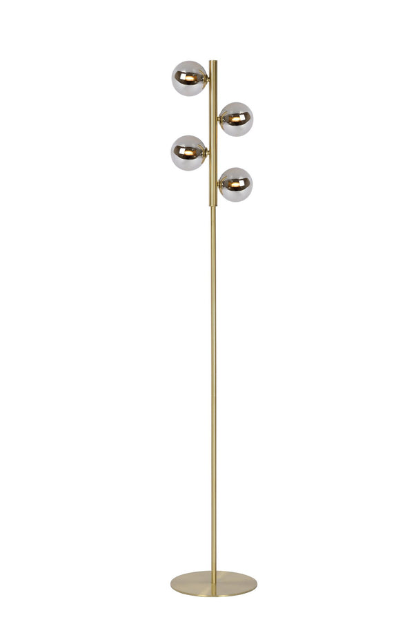 Lucide TYCHO vloerlamp 4 × G9, matgoud / messing