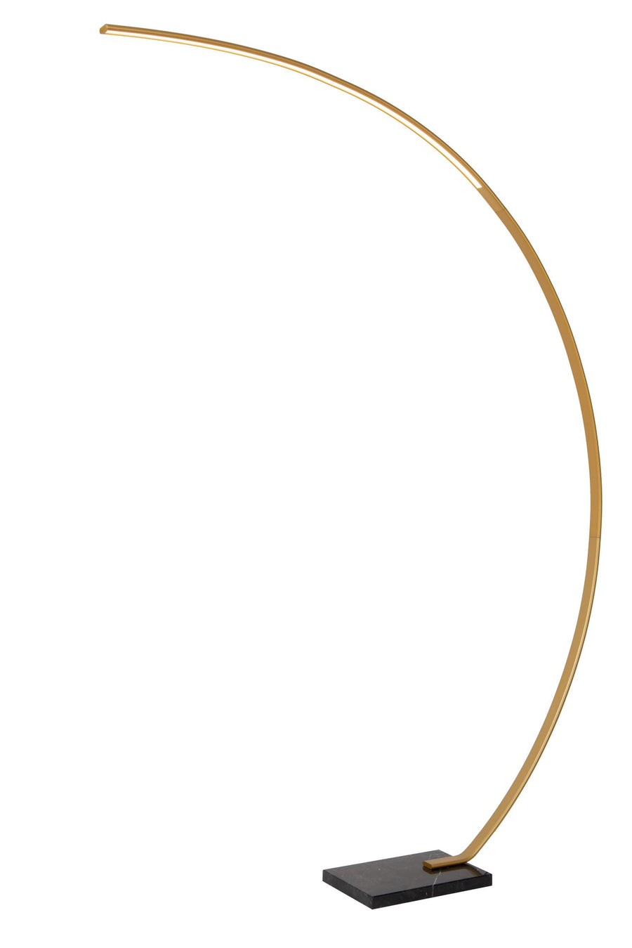 Lucide CURVE dimbare LED-booglamp 15 W, matgoud / messing
