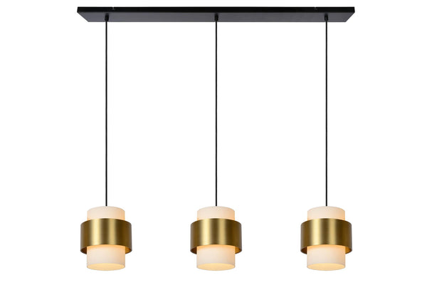 Lucide FIRMIN hanglamp 3 × E27, matgoud / messing