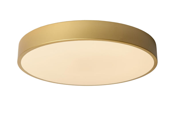 Lucide UNAR plafondlamp Ø 39,5 cm, matgoud / messing