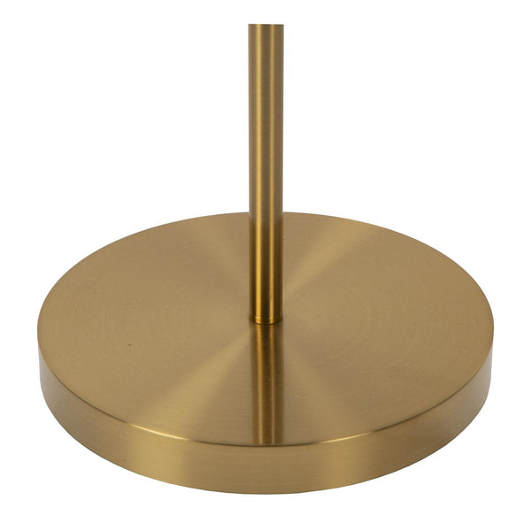 Lucide ZENITH dimbare LED-leesvloerlamp matgoud / messing