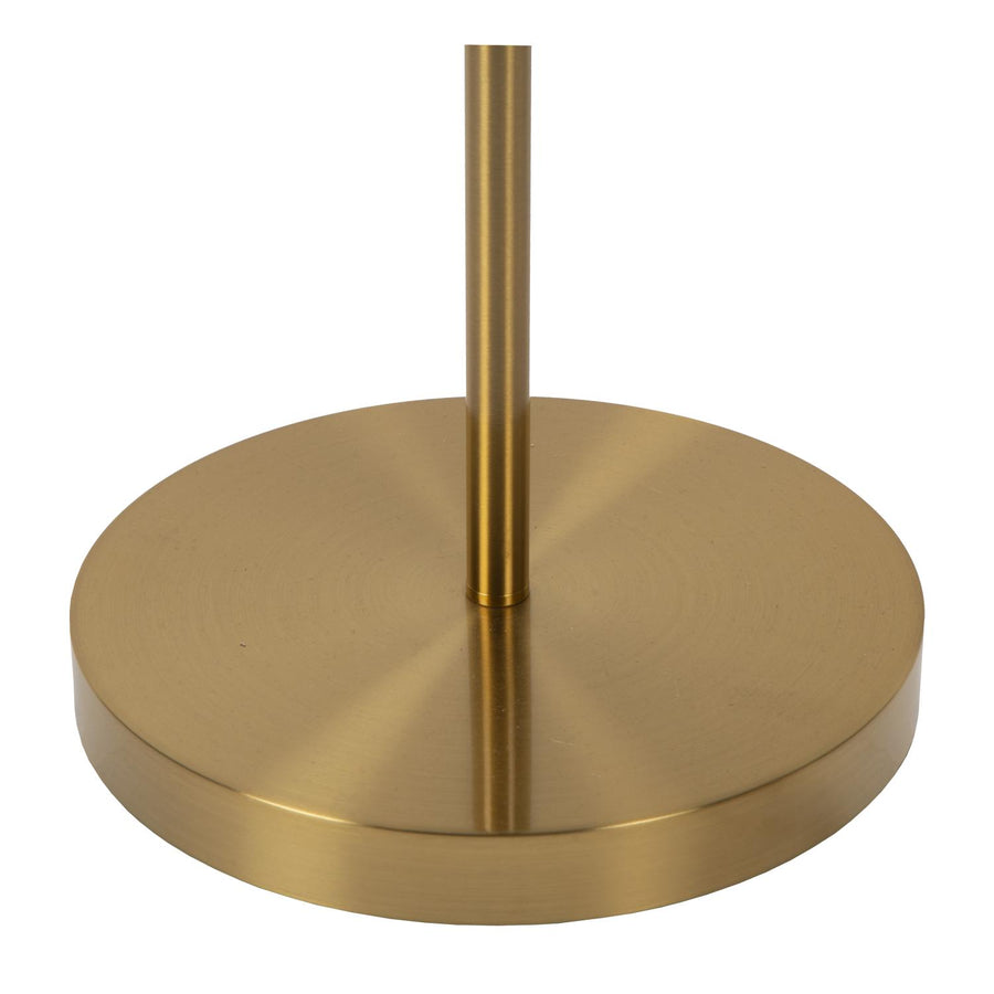 Lucide ZENITH dimbare LED-leesvloerlamp matgoud / messing