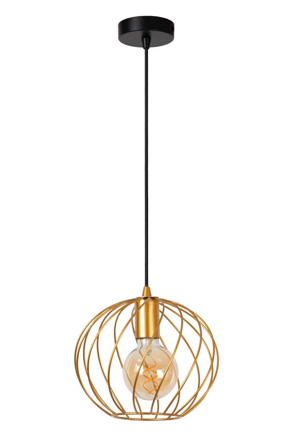 Lucide DANZA hanglamp Ø 25 cm, E27, matgoud / messing