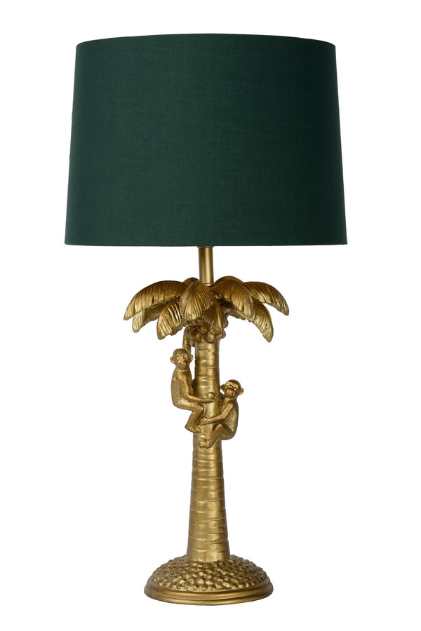 Lucide EXTRAVAGANZA COCONUT tafellamp Ø 30,5 cm, E27, matgoud / messing