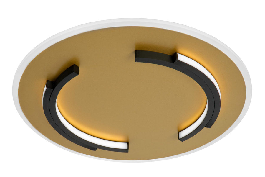 Lucide ANDREAS LED-plafondlamp Ø 39,6 cm, 30 W, matgoud / messing