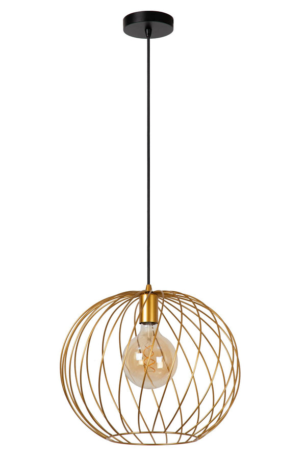 Lucide DANZA hanglamp Ø 40 cm, E27, matgoud / messing