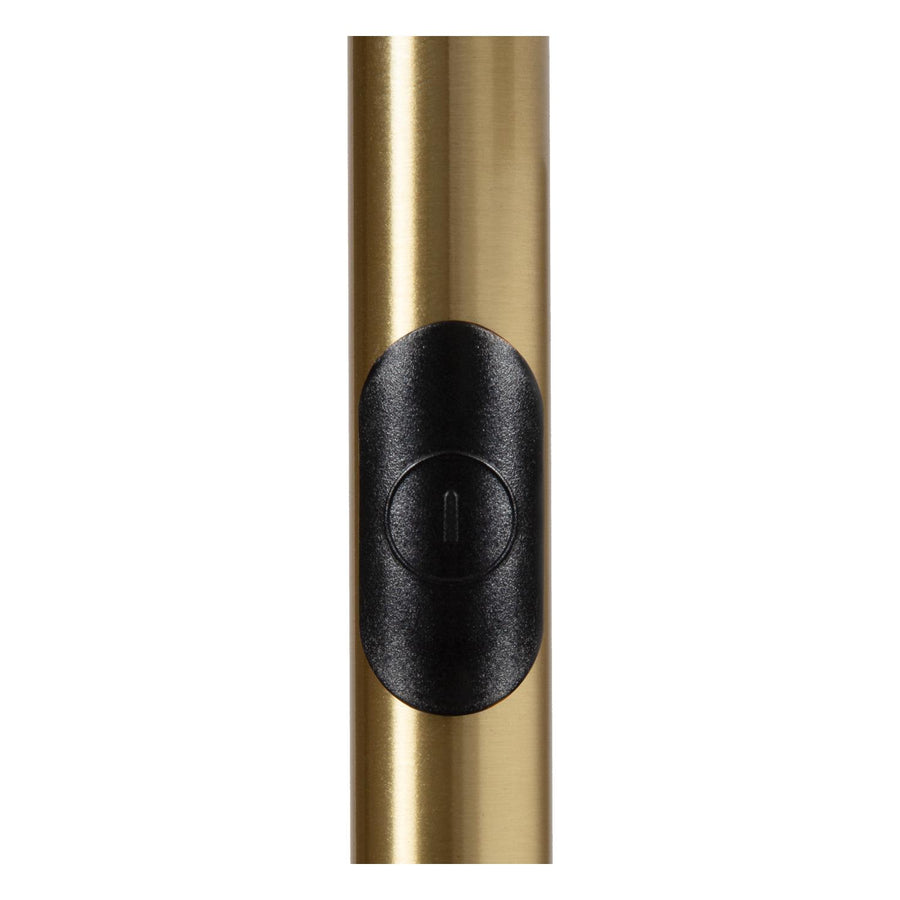 Lucide CELESTE dimbare LED-vloerlamp Ø 28 cm, 21 W, matgoud / messing