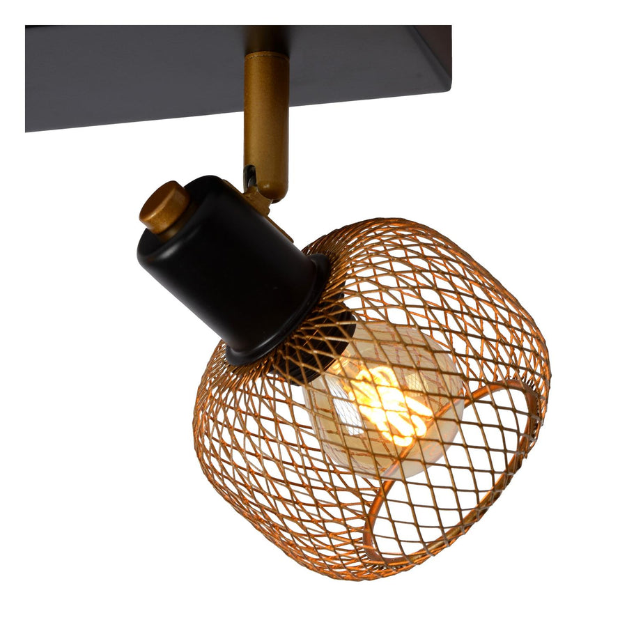 Lucide MAREN plafondspot 2 × E14, matgoud / messing