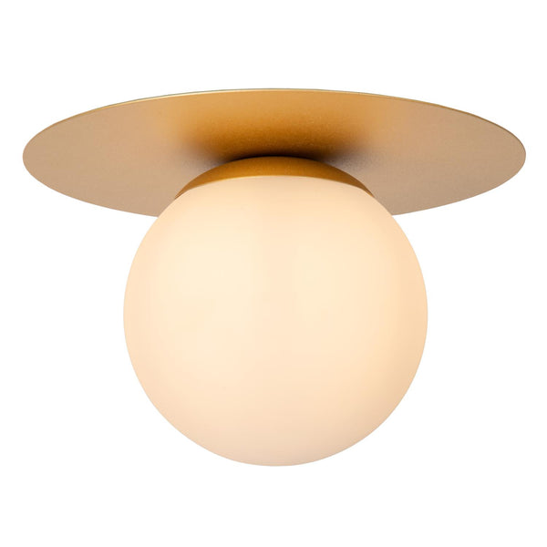 Lucide TRICIA plafondlamp Ø 25 cm, E27, matgoud / messing