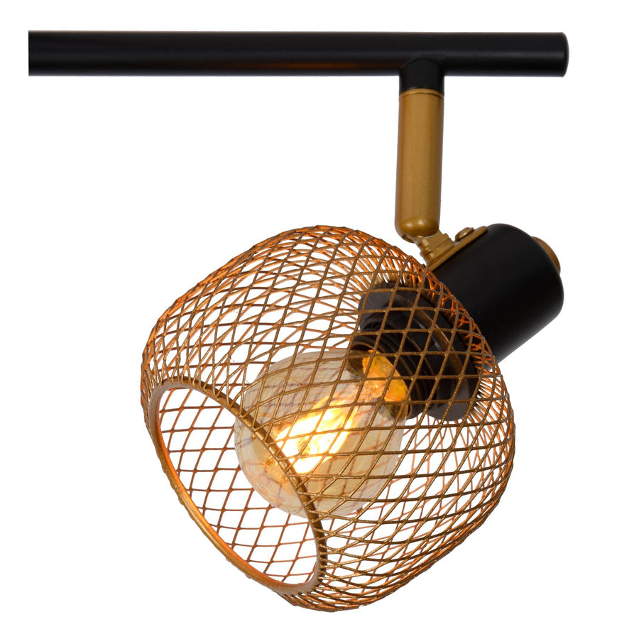 Lucide MAREN plafondspot 4 × E14, matgoud / messing