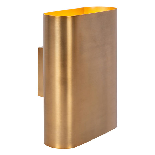Lucide OVALIS wandlamp 2 × E14, matgoud / messing
