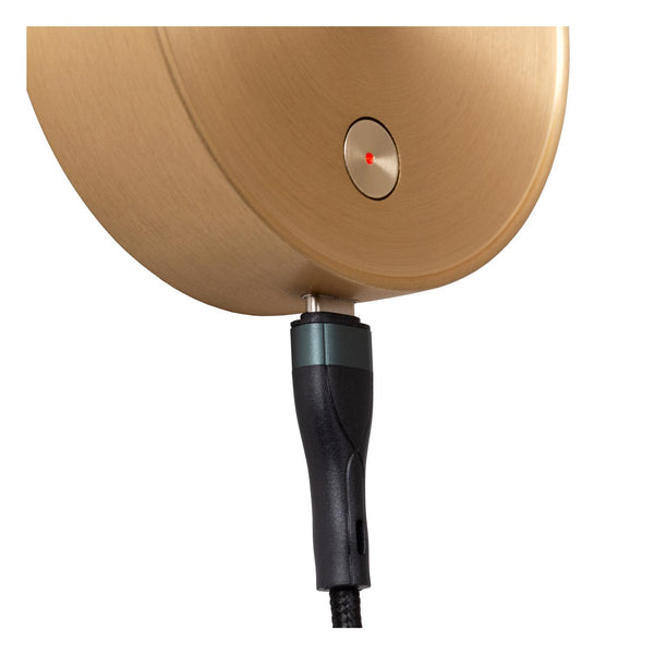 Lucide ASJA oplaadbare LED-wandspot met 3 dimstanden, 3 W, matgoud / messing