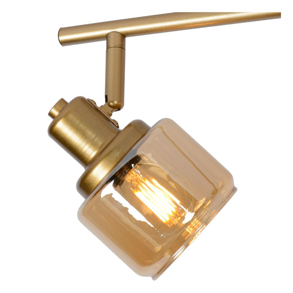 Lucide BJORN plafondspot 4 × E14, matgoud / messing