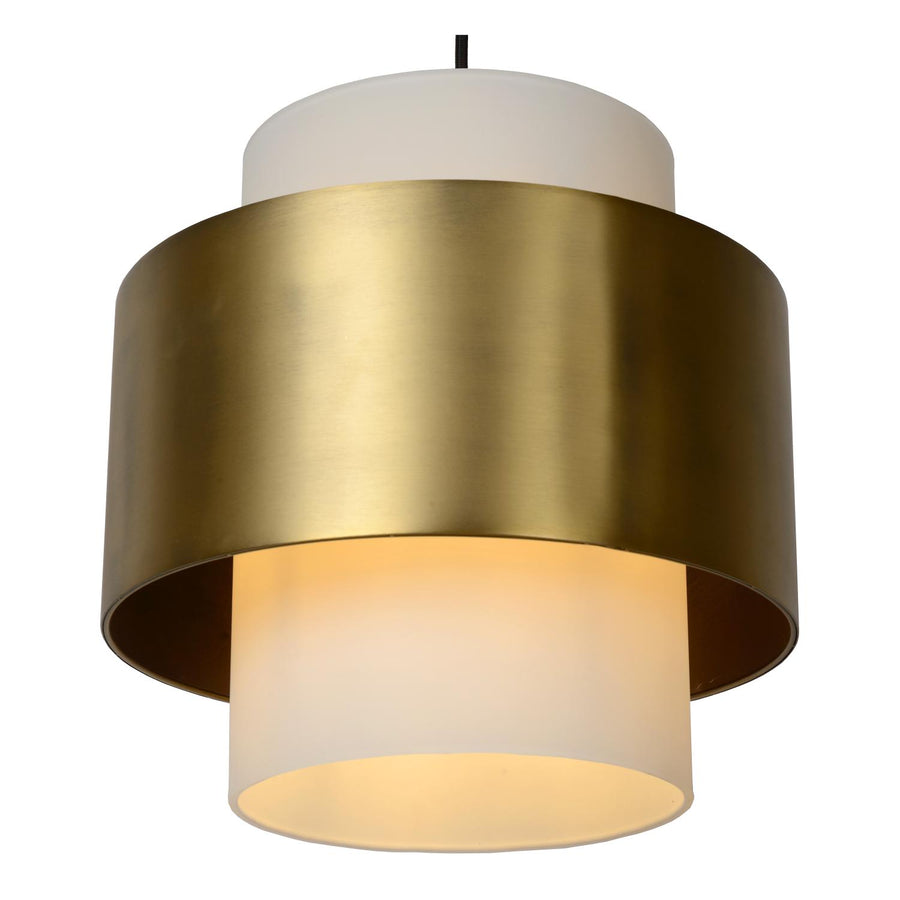 Lucide FIRMIN hanglamp Ø 30 cm, E27, matgoud / messing