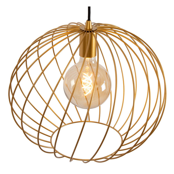 Lucide DANZA hanglamp Ø 40 cm, E27, matgoud / messing