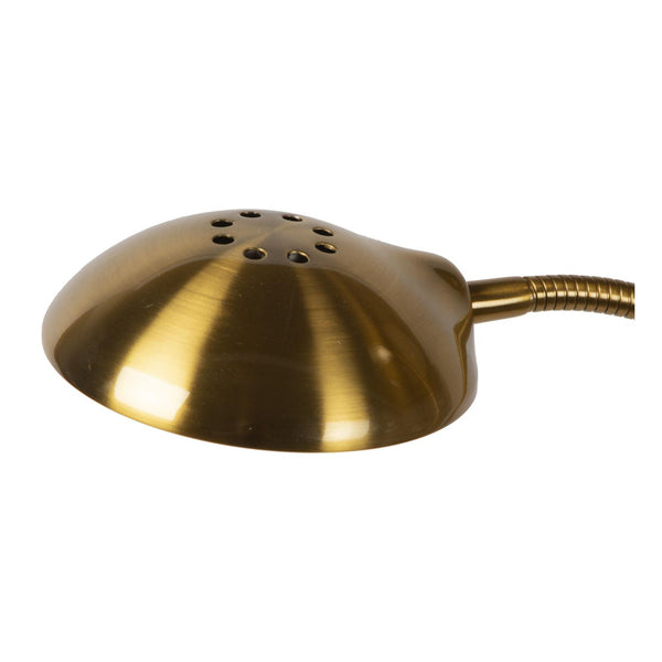 Lucide ZENITH dimbare LED-leesvloerlamp matgoud / messing