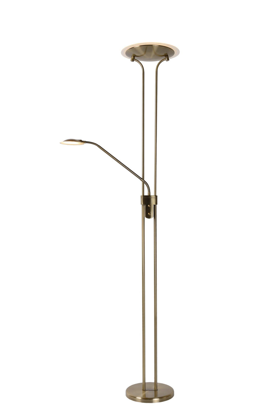 Lucide CHAMPION-LED dimbare LED-leesvloerlamp brons