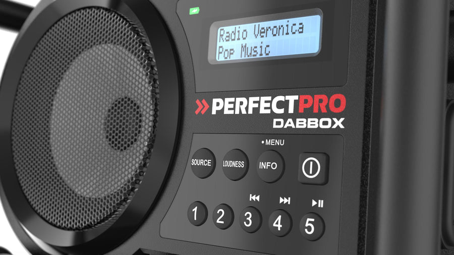 DAB+ / FM / Bluetooth / Oplaadbaar / IP54