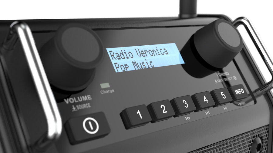DAB+ / FM / Bluetooth / Oplaadbaar / IP54