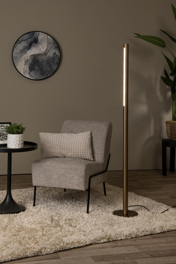 Lucide GRIFFITH dimbare LED-vloerlamp Ø 21 cm, 18 W, 2700–4000 K, brons