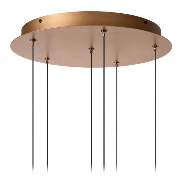 Lucide GRIFFITH dimbare LED-hanglamp Ø 38 cm, 6 × 6 W, 2700–4000 K, brons