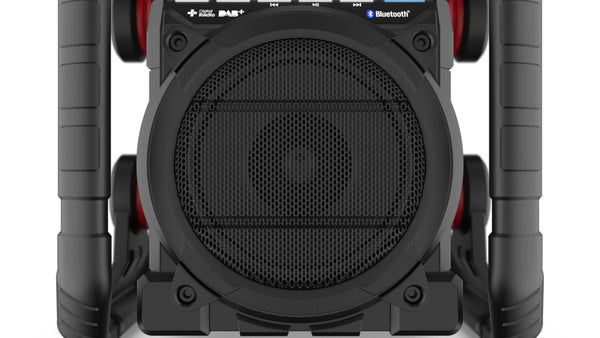 DAB+ / FM / Bluetooth / USB (lader/speler)  / Oplaadbaar / IP65