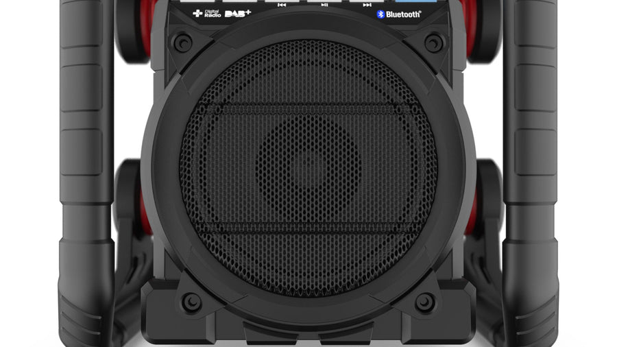 DAB+ / FM / Bluetooth / USB (lader/speler)  / Oplaadbaar / IP65