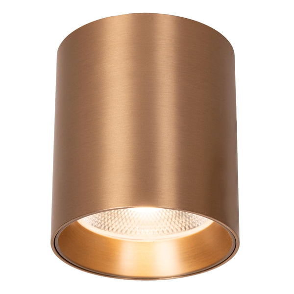 Lucide STRAXX dimbare LED-plafondspot Ø 8 cm, 15 W, 2700–4000 K, champagne