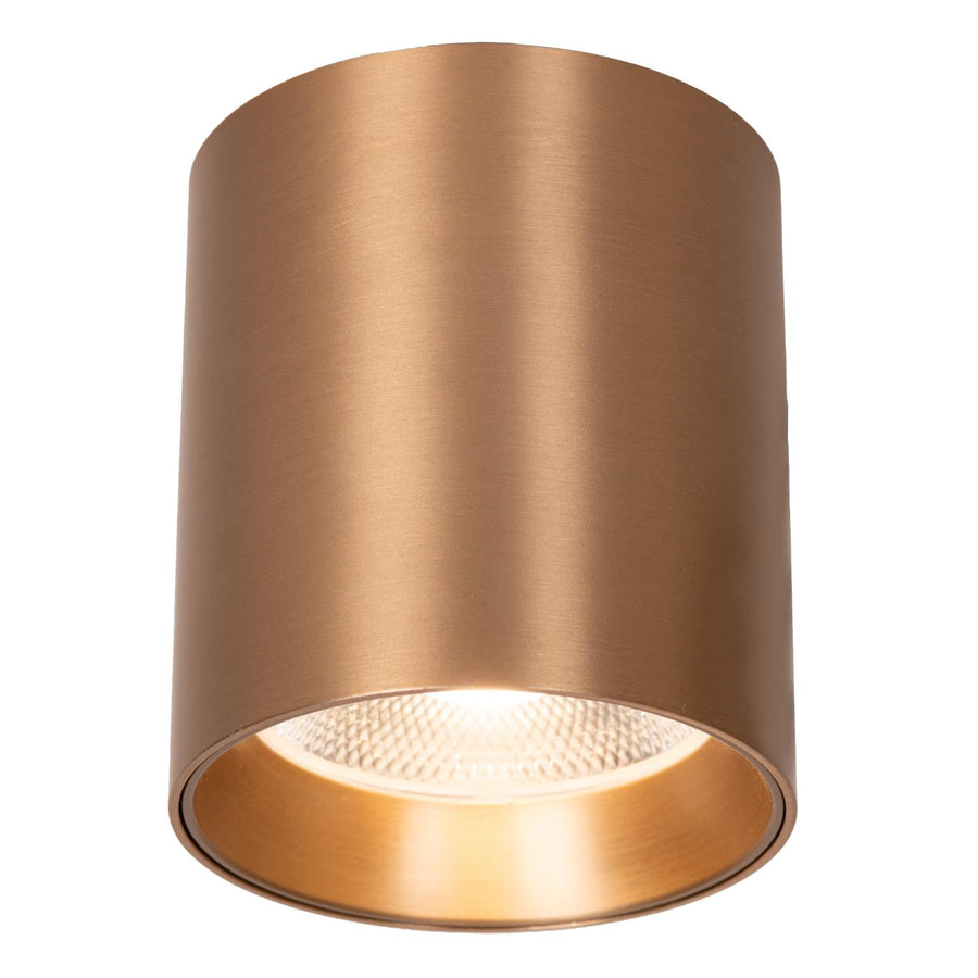 Lucide STRAXX dimbare LED-plafondspot Ø 8 cm, 15 W, 2700–4000 K, champagne
