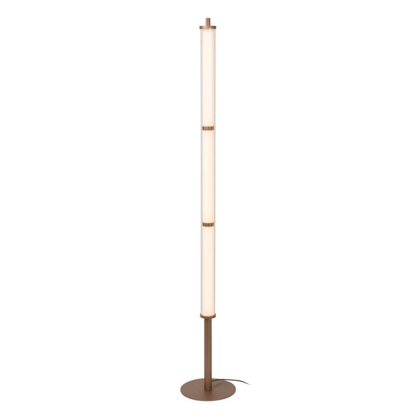 Lucide VALENTINE dimbare LED-vloerlamp Ø 23 cm, 37 W, 2200–3000 K, champagne