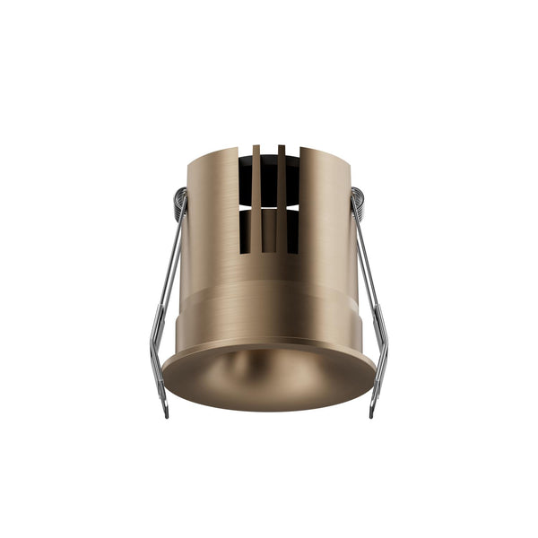 Lucide SNAX dimbare LED-inbouwspot Ø 6 cm, 8 W, 2700–4000 K, champagne