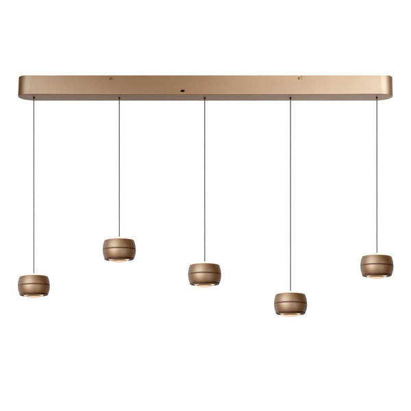 Lucide CORYFEE dimbare LED-hanglamp 5 × 6 W, 2200–3000 K, champagne