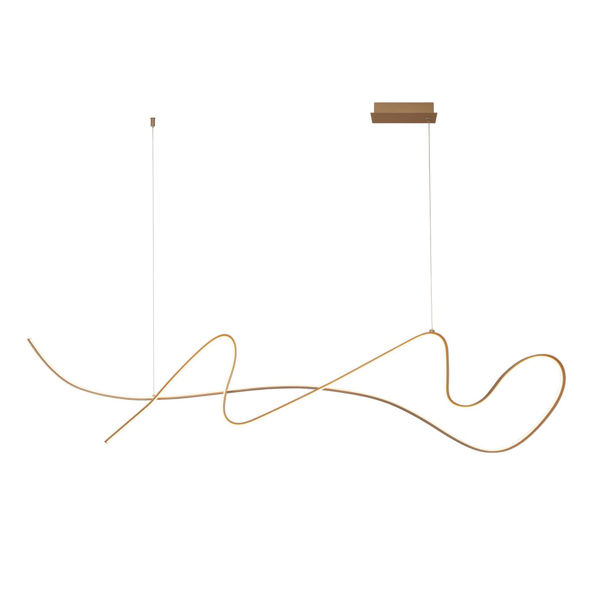 Lucide LAMBADA dimbare LED-hanglamp 47 W, champagne