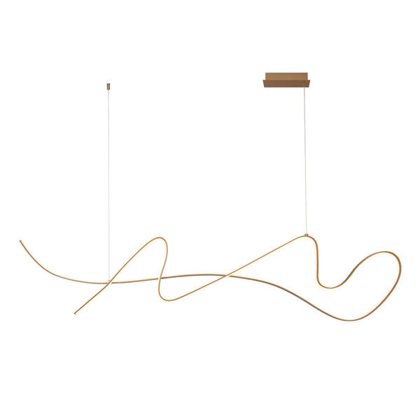 Lucide LAMBADA dimbare LED-hanglamp 47 W, champagne