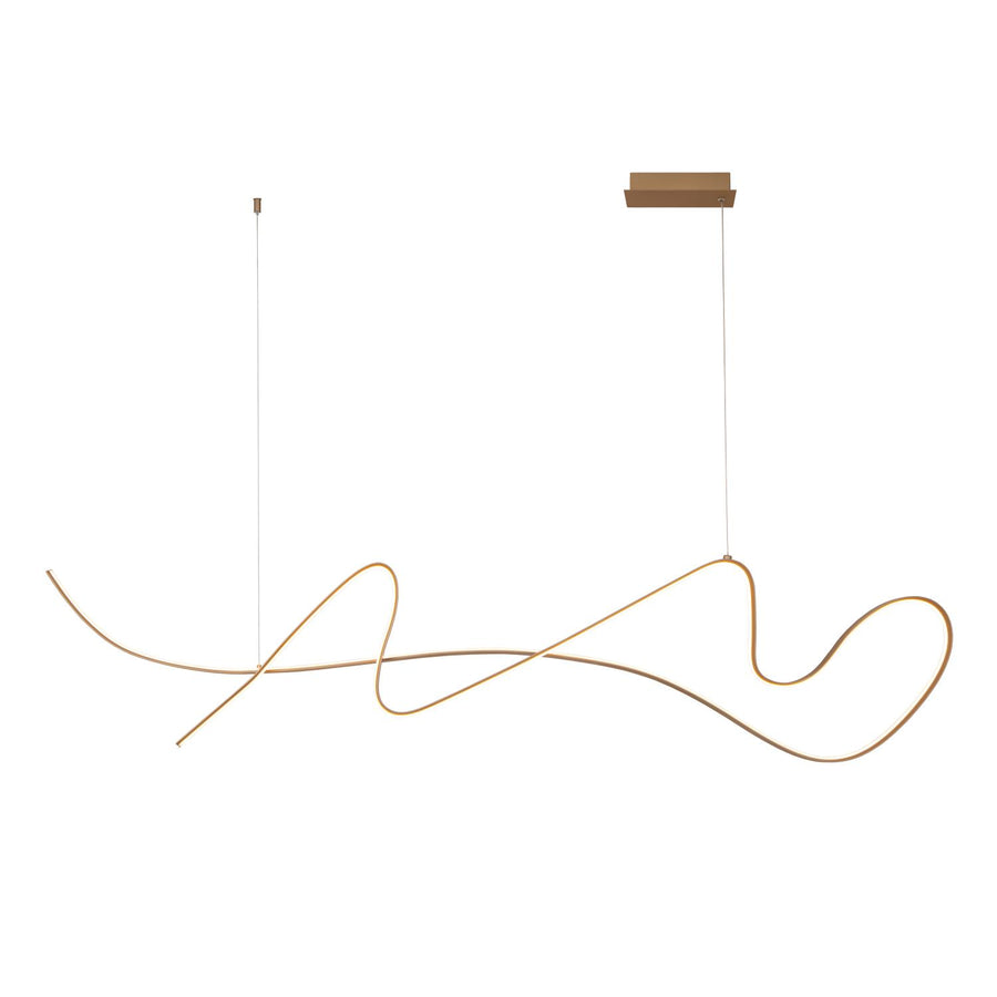 Lucide LAMBADA dimbare LED-hanglamp 47 W, champagne