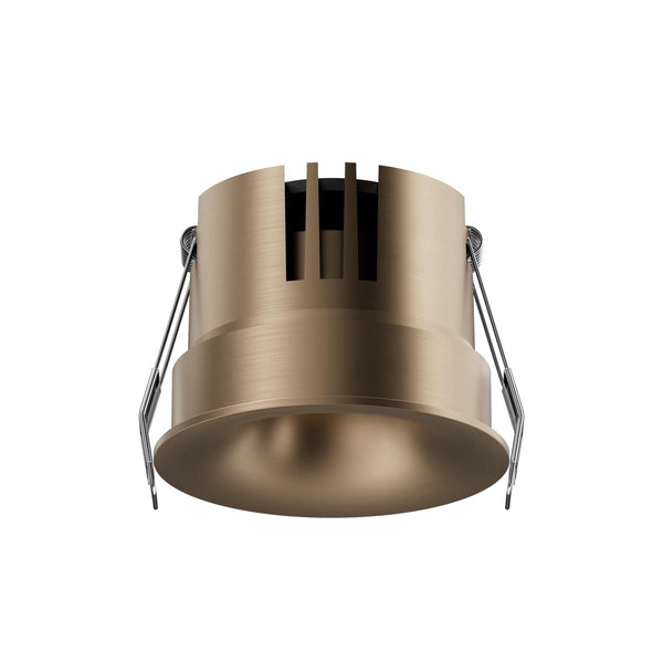 Lucide SNAXX dimbare LED-inbouwspot Ø 8 cm, 12 W, 2700–4000 K, champagne
