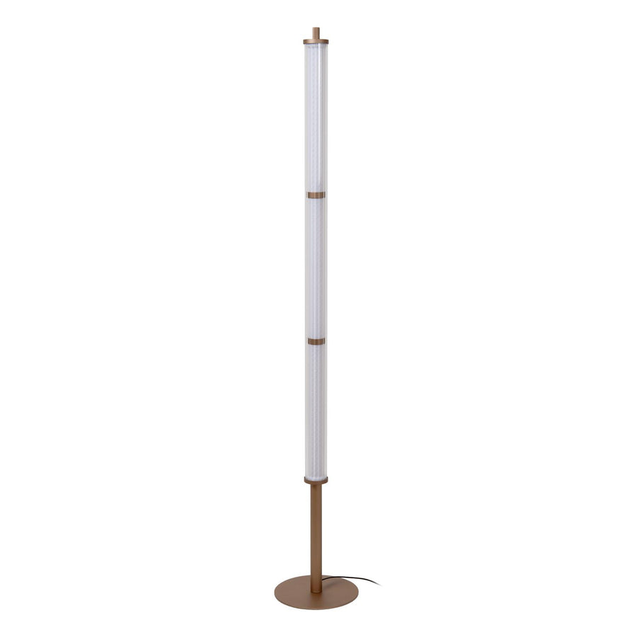 Lucide VALENTINE dimbare LED-vloerlamp Ø 23 cm, 37 W, 2200–3000 K, champagne
