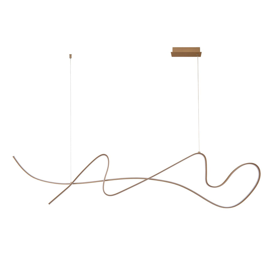 Lucide LAMBADA dimbare LED-hanglamp 47 W, champagne