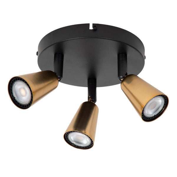 Lucide TIANA plafondspot 3 × GU10, champagne