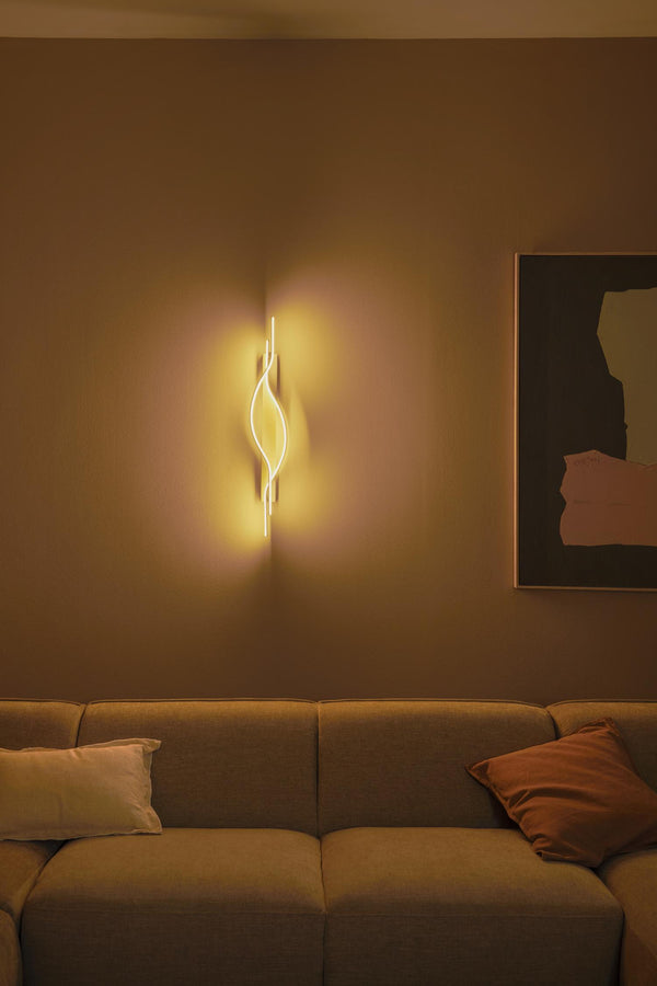 Lucide LAMBADA dimbare LED-wandlamp 20 W, champagne